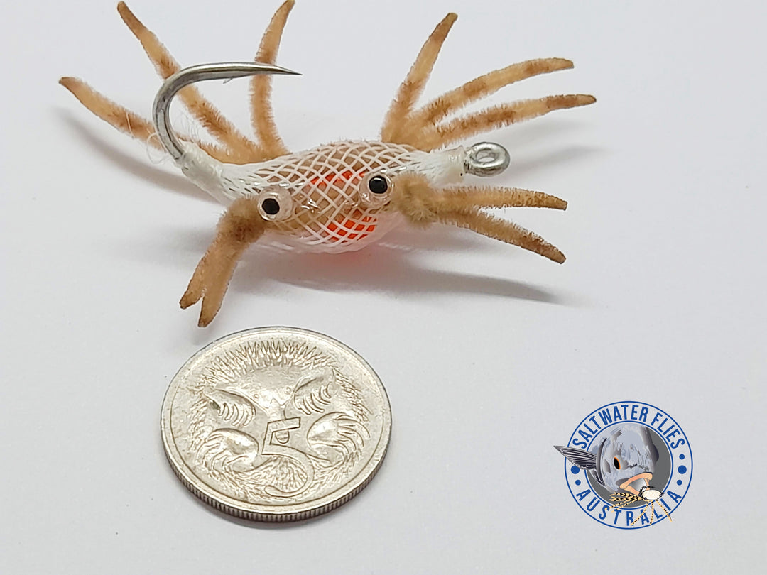 ALPHLEXO CRAB FLY - SL12 1/0 WHITE/TAN LEGS