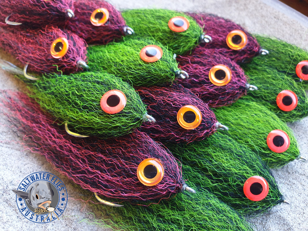 UV BRUSH PROFILE FLY - SL12 4/0 - BLACK/CHART - NEW 3D EYE