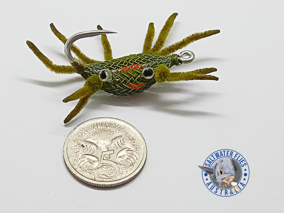 ALPHLEXO CRAB FLY - SL12 #2 - OLIVE/OLIVE LEGS