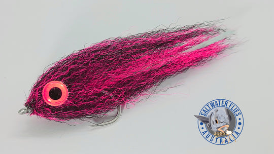 UV BRUSH PROFILE FLY - SL12 4/0 - BLACK/PINK - NEW 3D EYE