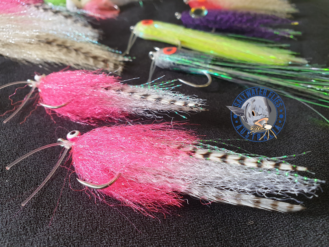 CUSTOM BARRAMUNDI FLY PACK - PACK 1 - X16 Flies