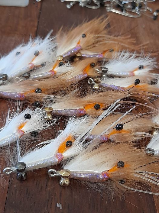 SWFA BASTARD SHRIMP FLY - SL11-3H #2 - WHITE – Saltwater Flies Australia