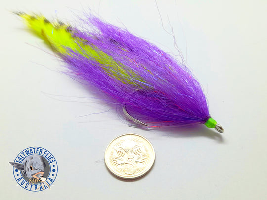 SIGHT CAST BRUSH BUNNY - PURPLE/CHART