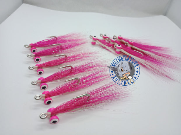 SWFA CLOUSER MINNOW - SL11-3H #2 - YELLOW/WHITE - BUCKTAIL - RED DOUBLE PUPIL LEAD EYE