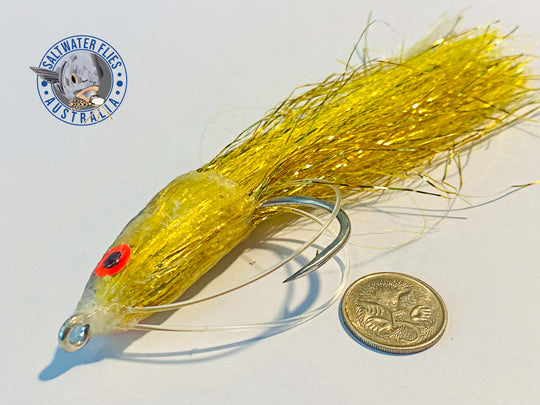 RATTLING FAT ALBERT FLY - SL12 8/0 - SONIC RATTLE - 80LB  DOUBLE WEEDGUARD