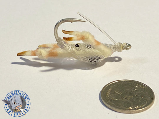 ALPHLEXO FLEEING CRAB FLY - CLEAR/WHITE LEGS