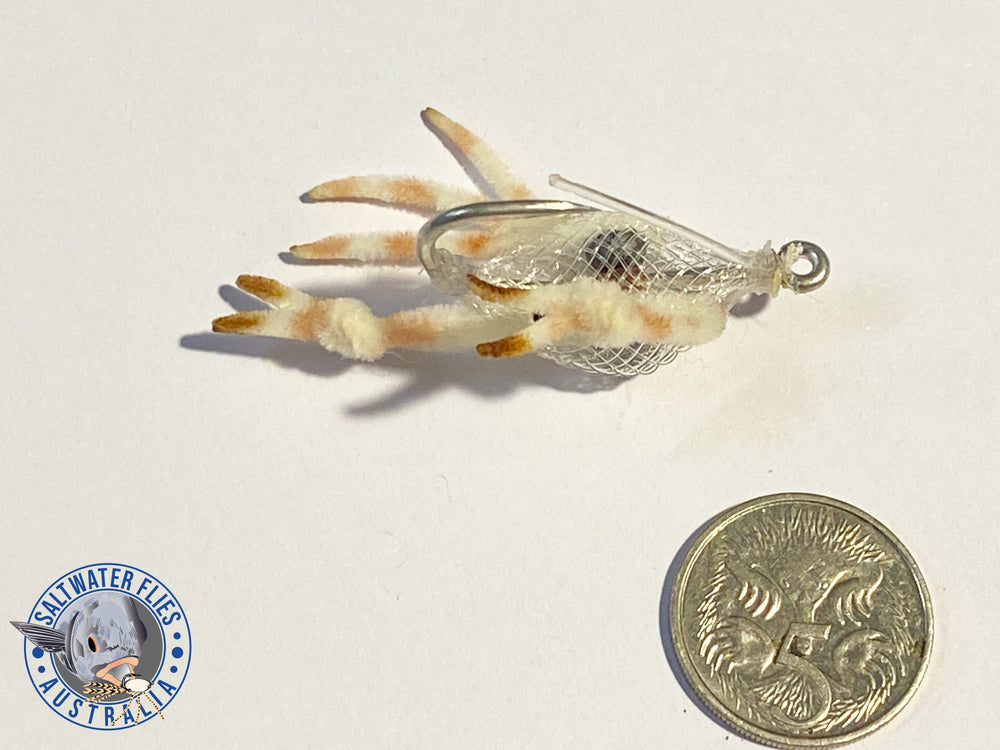 ALPHLEXO FLEEING CRAB FLY - CLEAR/WHITE LEGS