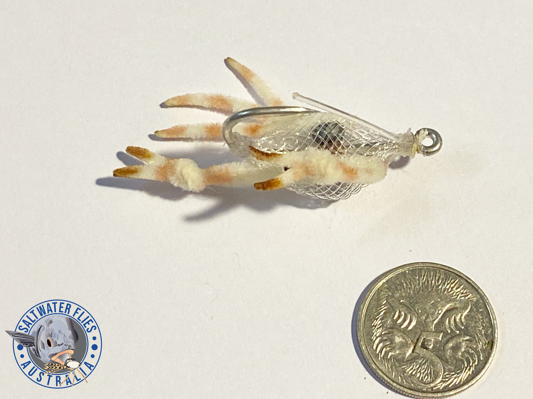 ALPHLEXO FLEEING CRAB FLY - CLEAR/WHITE LEGS