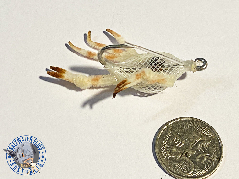 ALPHLEXO FLEEING CRAB FLY - WHITE/WHITE LEGS