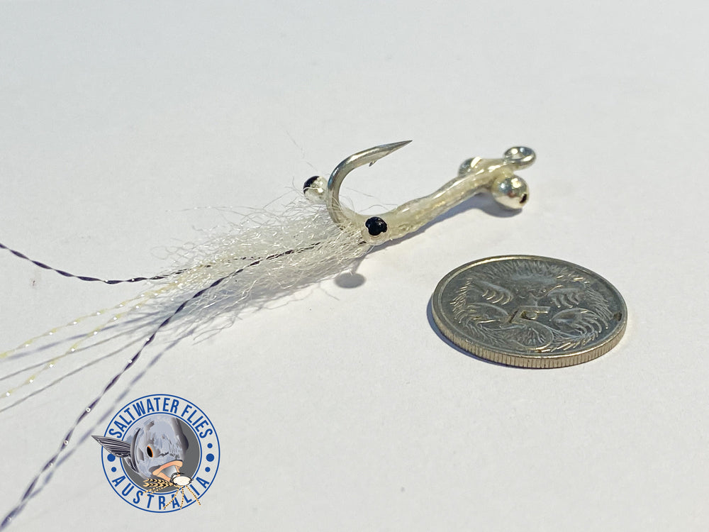 MEGA SHRIMP FLY BUNDLE - LIGHT WEIGHT - SL12 1/0 & SL11-3H #2 - BEADCHAIN EYE - x16 FLIES