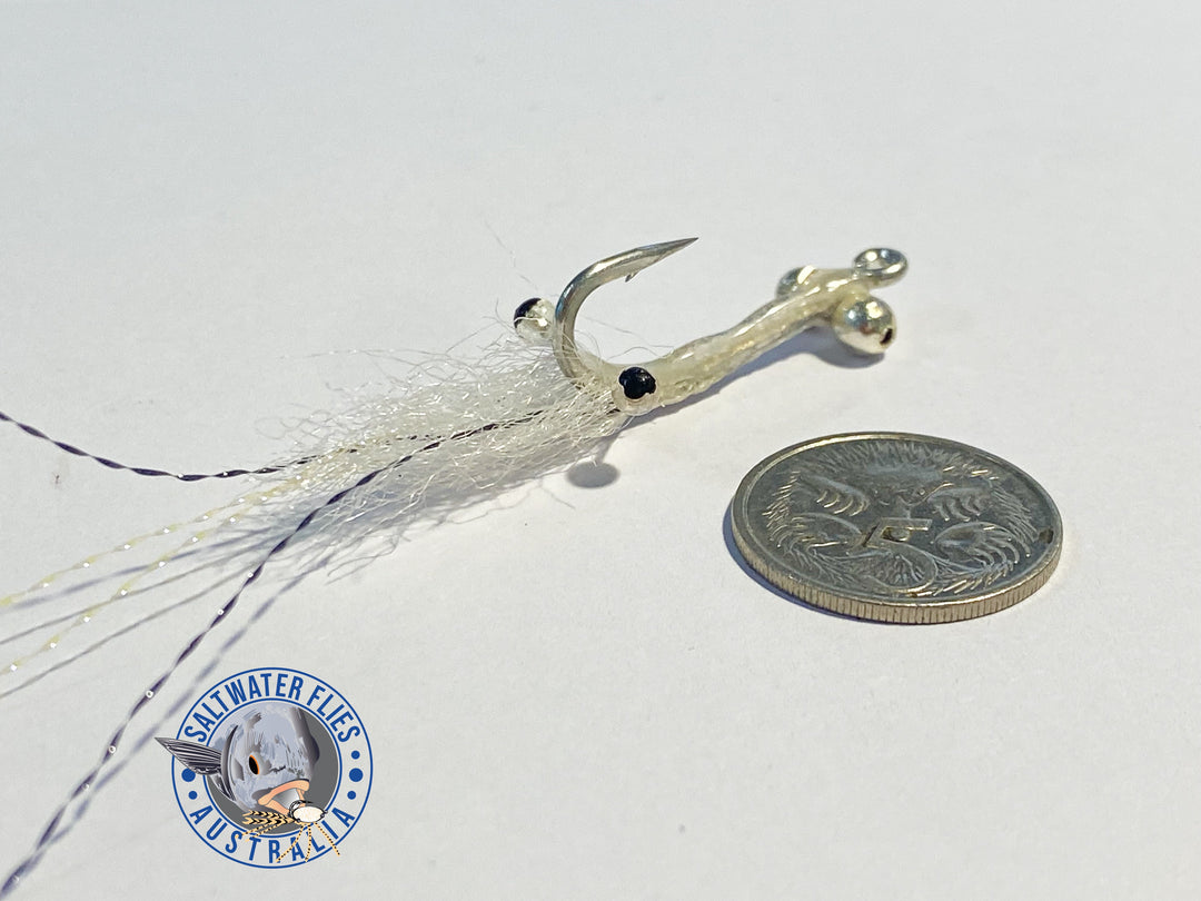 MEGA SHRIMP FLY BUNDLE - LIGHT WEIGHT - SL12 1/0 & SL11-3H #2 - BEADCHAIN EYE - x16 FLIES