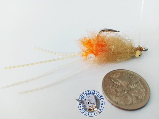 ORANGE BEARDED MANTIS SHRIMP FLY - SL11-2H #2