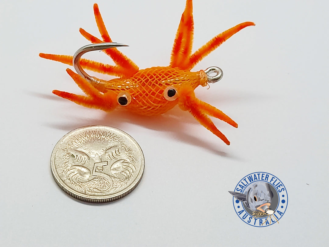 ALPHLEXO CRAB FLY - SL12 1/0 - ORANGE/ORANGE LEGS