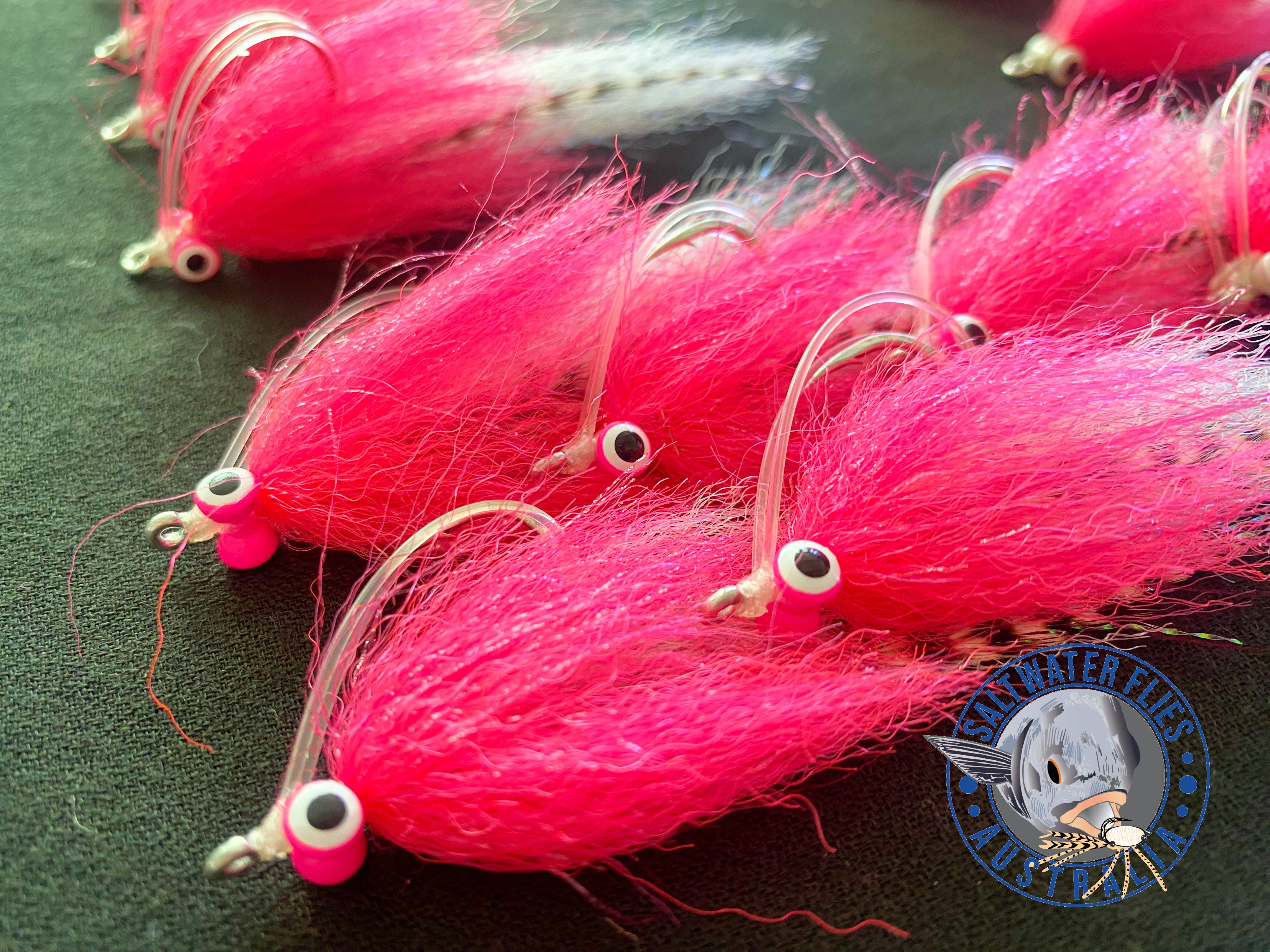 PINK THING FLY - SL12 2/0 - NEW DOUBLE WEEDGUARD – Saltwater Flies ...