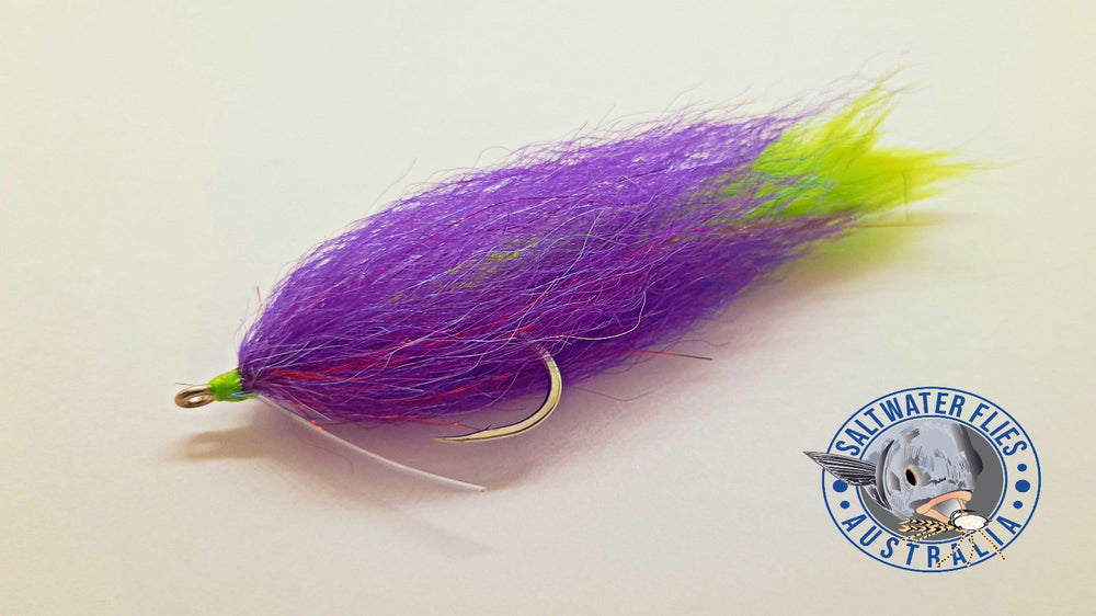 SIGHT CAST BRUSH BUNNY - PURPLE/CHART