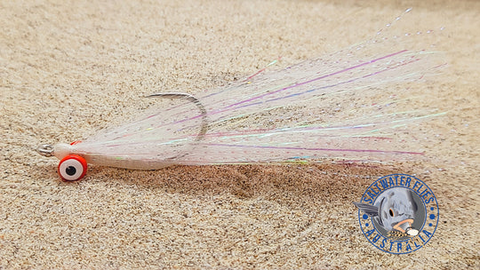 CLOUSER MINNOW FLY - SL12 2/0 - BUCKTAIL - LARGE RED DOUBLE PUPIL EYE