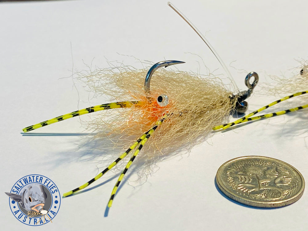SALT JIG SHRIMP FLY - AHREX #1 - PILBARA SHRIMP - LIMITED EDITION